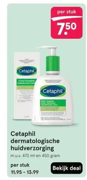 Etos Cetaphil dermatologische huidverzorging aanbieding