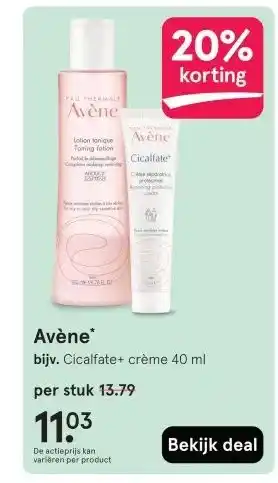 Etos Avène aanbieding