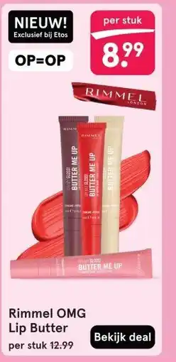 Etos Rimmel OMG Lip Butter aanbieding