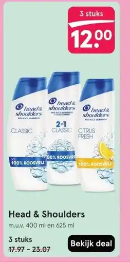 Etos Head & Shoulders aanbieding