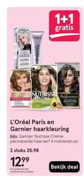 Etos L'Oréal Paris en Garnier haarkleuring aanbieding