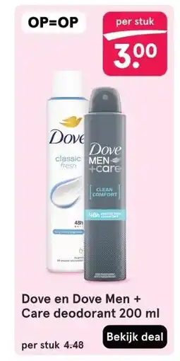 Etos Dove en Dove Men + Care deodorant aanbieding