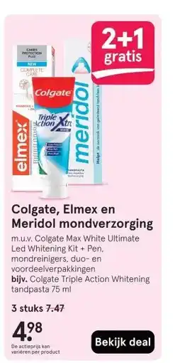 Etos Colgate, Elmex en Meridol mondverzorging aanbieding