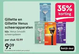 Etos Gillette en Gillette Venus scheerapparaten aanbieding