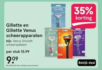 Etos Gillette en Gillette Venus scheerapparaten aanbieding