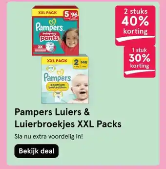 Etos Pampers Luiers & Luierbroekjes XXL Packs aanbieding