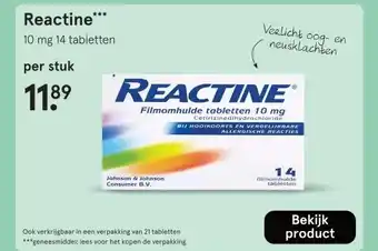 Etos Reactine*** aanbieding