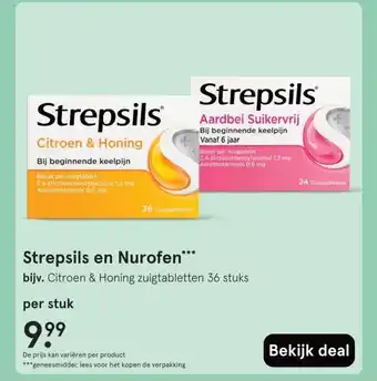 Etos Strepsils en Nurofen*** aanbieding