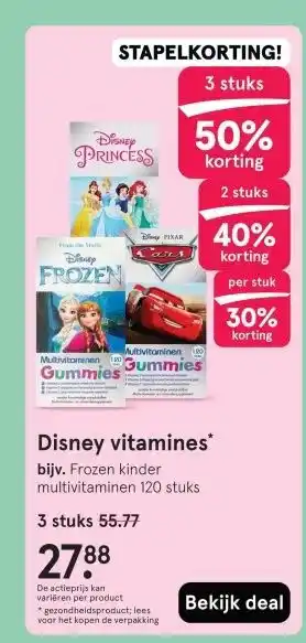 Etos Disney vitamines aanbieding