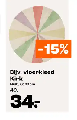 Kwantum Bijv. Vloerkleed kirk aanbieding