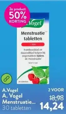 Holland & Barrett A. Vogel Menstruatie tabletten aanbieding