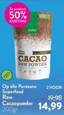 Holland & Barrett Raw Cacaopoeder aanbieding