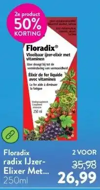 Holland & Barrett radix IJzer-Elixer Met Vitamines aanbieding