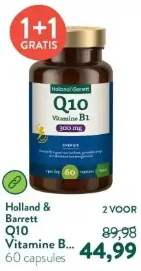 Holland & Barrett Q10 Vitamine B1 300mg aanbieding