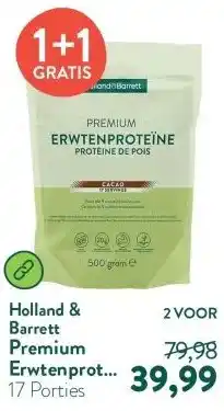 Holland & Barrett Premium Erwtenproteïne Cacao – 500g aanbieding