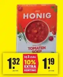 Nettorama HONIG TOMATEN SOEP aanbieding