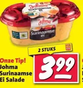 Nettorama Onze Tip! Johma Surinaamse Ei Salade aanbieding