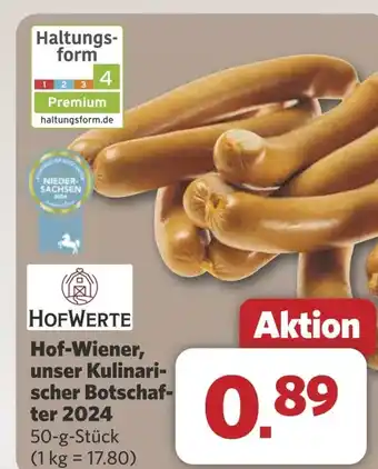 Combi Hof-Wiener, unser Kulinari- scher Botschaf- ter 2024 aanbieding