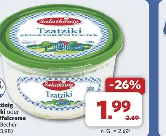 Combi Salatkönig Tzatziki oder Kartoffelcreme aanbieding