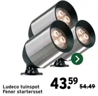 GAMMA Ludeco tuinspot Fenor startersset aanbieding