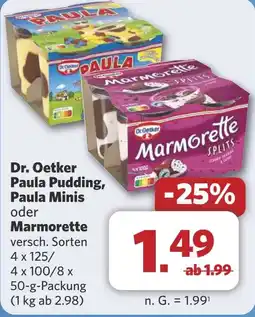 Combi Dr. Oetker Paula Pudding, Paula Minis aanbieding