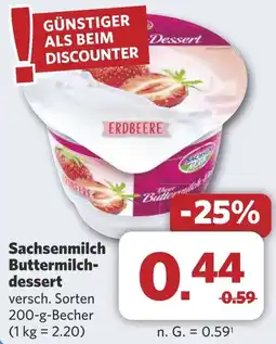 Combi Sachsenmilch Buttermilch- dessert aanbieding