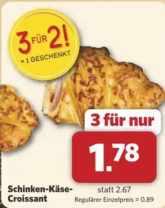 Combi Schinken-Käse Croissant aanbieding