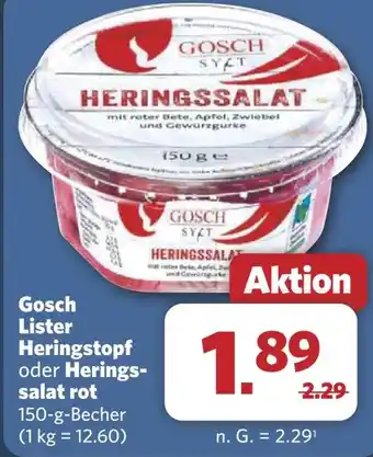 Combi Gosch Lister Heringstopf oder Herings salat rot aanbieding