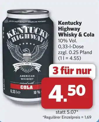 Combi Kentucky Highway Whisky & Cola aanbieding