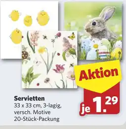 Combi Servietten aanbieding