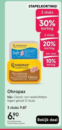 Etos Ohropax aanbieding