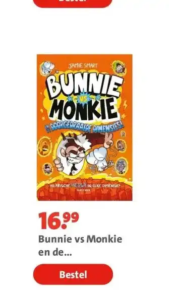 Bruna Bunnie vs Monkie en de doorgedraaide dimensies! aanbieding