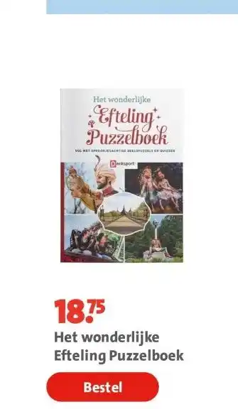 Bruna Het wonderlijke Efteling Puzzelboek aanbieding