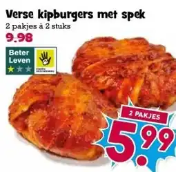 Boon`s Markt Verse kipburgers met spek aanbieding