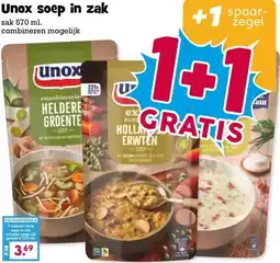 Boon`s Markt Unox soep in zak aanbieding