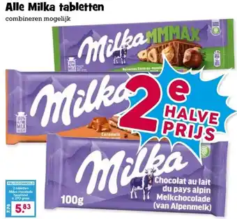 Boon`s Markt Alle Milka tabletten combineren mogelijk aanbieding