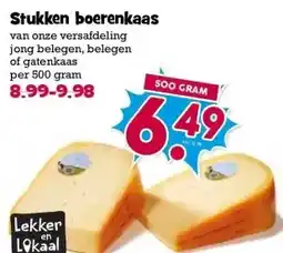 Boon`s Markt Stukken boerenkaas aanbieding