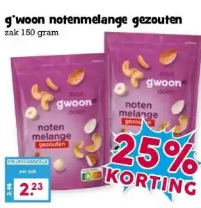 Boon`s Markt g'woon notenmelange gezouten aanbieding