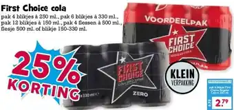 Boon`s Markt First Choice cola aanbieding