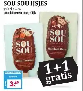 Boon`s Markt SOU SOU IJSJES aanbieding