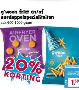 Boon`s Markt g'woon friet en/of aardappelspecialiteiten aanbieding