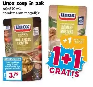 Boon`s Markt Unox soep in zak aanbieding