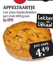 Boon`s Markt APPELTAARTJE van onze banketbakker aanbieding