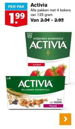 Hoogvliet Activia aanbieding