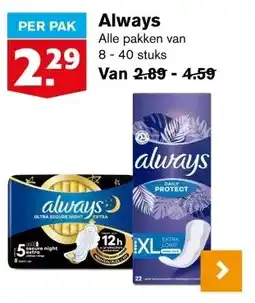 Hoogvliet Always aanbieding