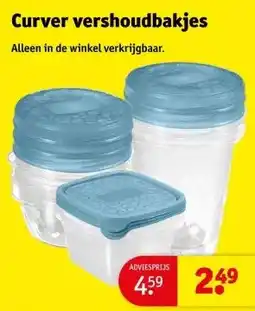 Kruidvat Curver vershoudbakjes aanbieding