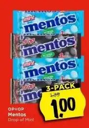 Vomar Voordeelmarkt OP=OP Mentos aanbieding