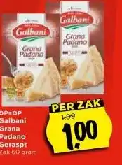 Vomar Voordeelmarkt Galbani Grana Padano Geraspt aanbieding