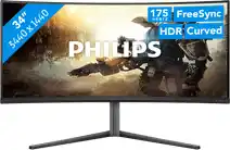 Bol.com Philips Evnia 34M2C6500/00 computer monitor 864 cm (34) 3440 x 1440 Pixels Wide Quad HD QDOLED Grijs aanbieding