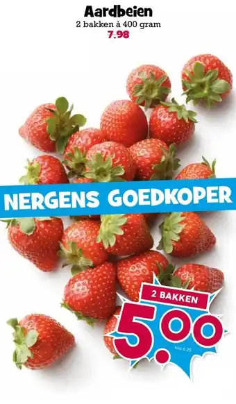 Boon`s Markt Aardbeien aanbieding